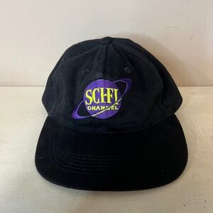 RARE Vintage 1990s Sci-Fi Channel Embroidered Baseball Hat